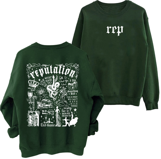 Taylor Swift Reputation (Taylor's Version) Crewneck Pullover Hoodie