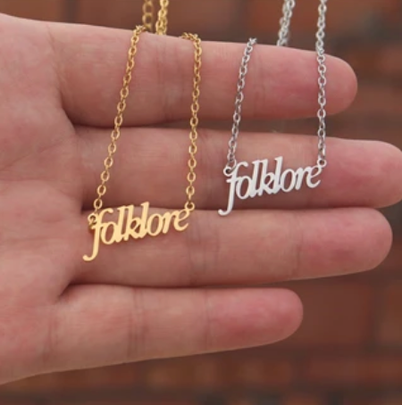 Taylor Swift Folklore Necklace