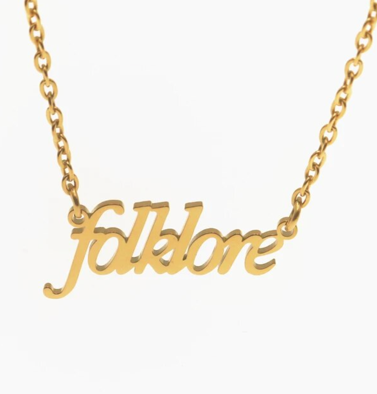 Taylor Swift Folklore Necklace