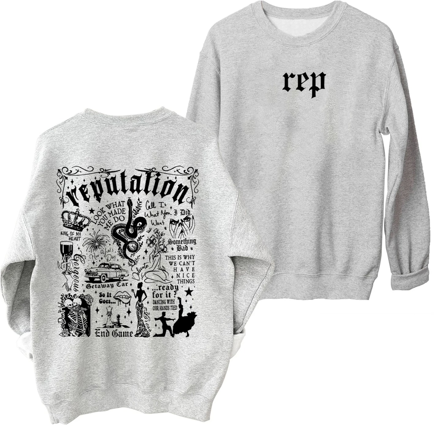 Taylor Swift Reputation (Taylor's Version) Crewneck Pullover Hoodie